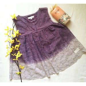 ANTHOPOLOGIE ODD MOLLY purple top Size S